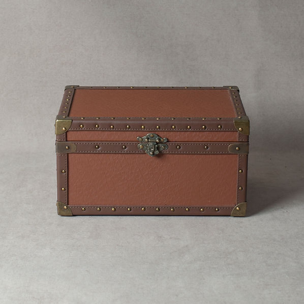 Classic Leather Vintage Trunk Set