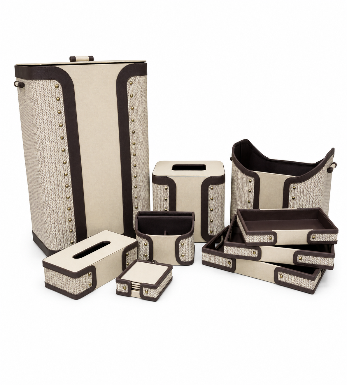 Premium Collar Design – Laundry Basket & Organizer Set