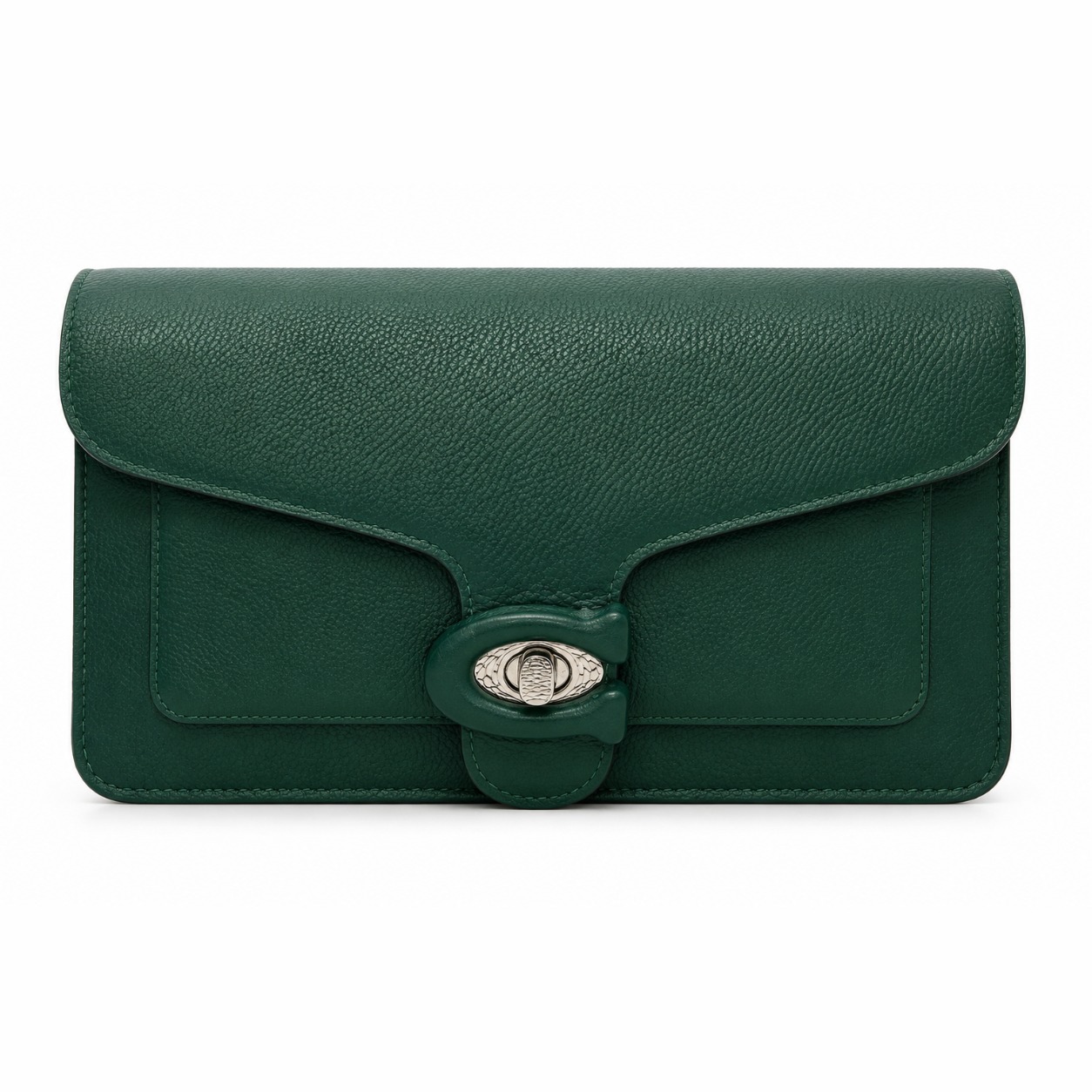 Elegant Green Leather Ladies Sling Bag
