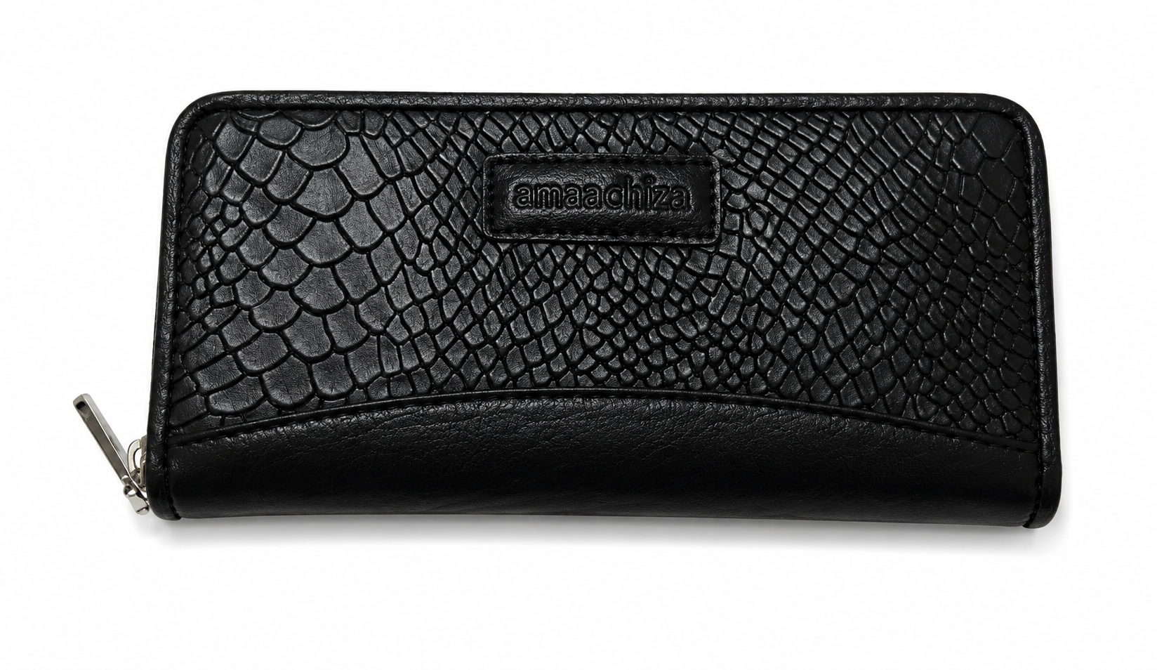 Black Textured Leather Wallet