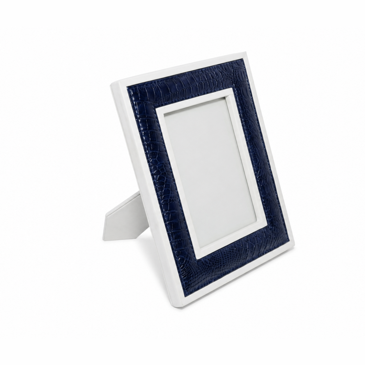 Luxury Blue Crocodile Texture Photo Frame