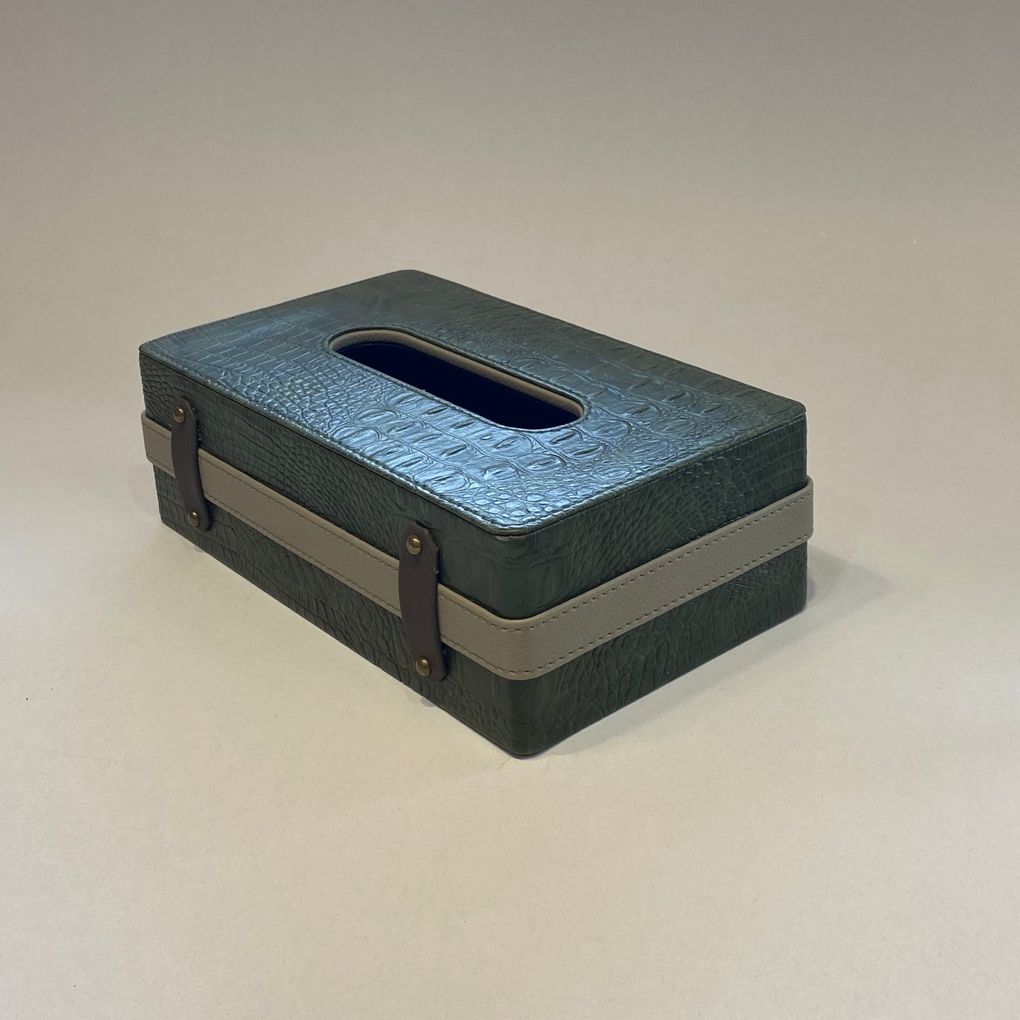 CROCO DESIGN TISSUE BOX